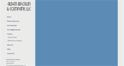 Desktop Screenshot of aldenbrownco.com